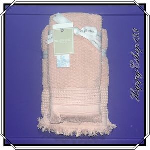 Shabby Chic 100% Cotton Made In Turkey Towel Set 6-Piece Hand Tip